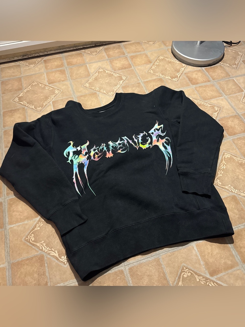 Revenge Iridescent Water Arc Crewneck Sweatshirt - Size Medium